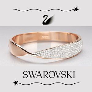 SWAROVSKI Crystal Rose Gold Freedom Bangle
